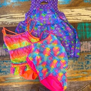Girls 14/16 Plus Swim & Shirt Set. Trendy!!